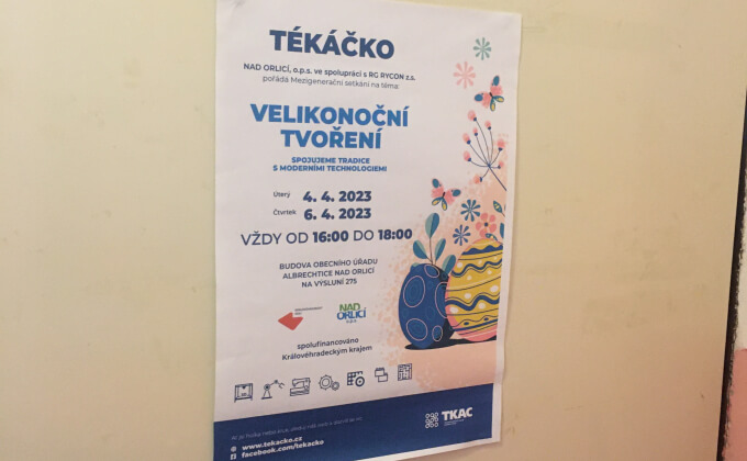 Mezigenerační velikonoční tvoření v Tékáčku